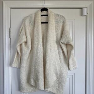 Lou & Grey Cream Open-Front Cardigan